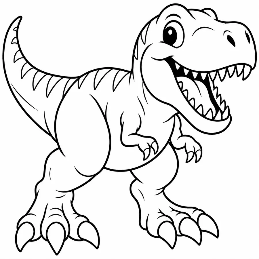 Ausmalbild T-Rex