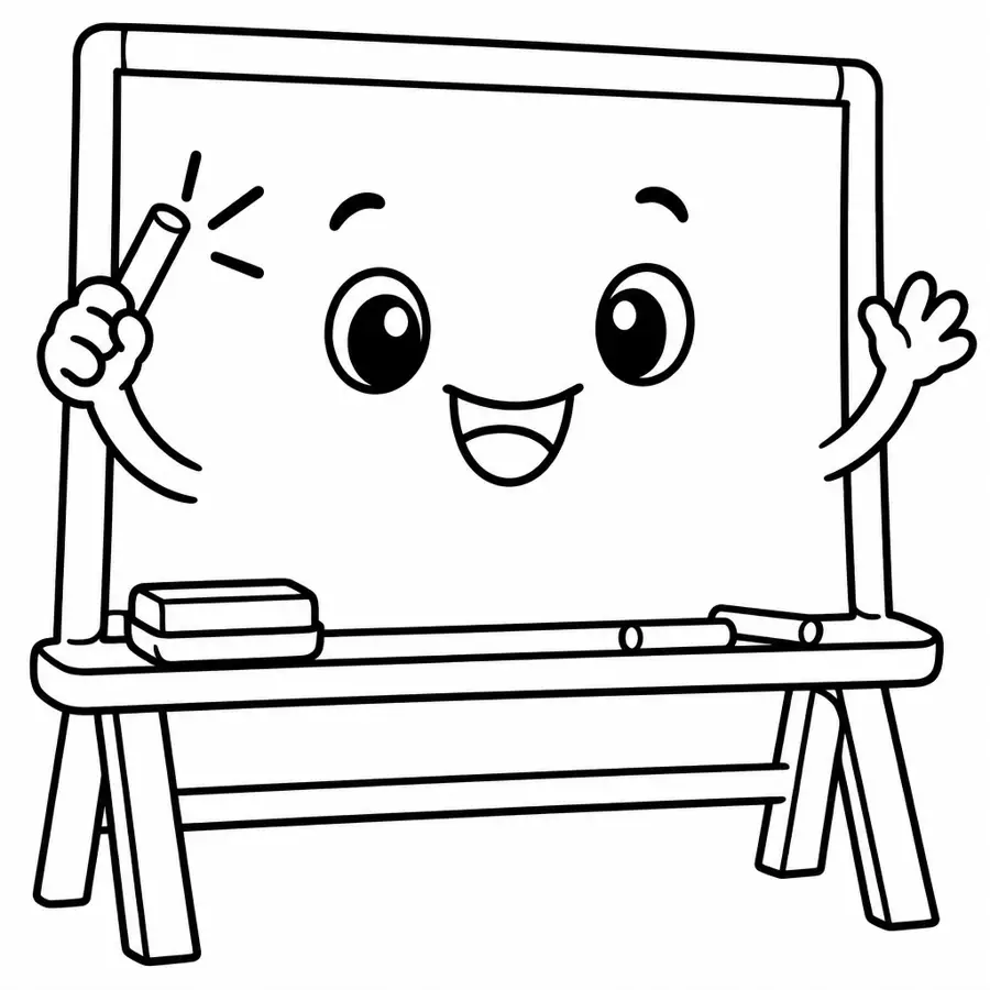 Ausmalbild Tafel