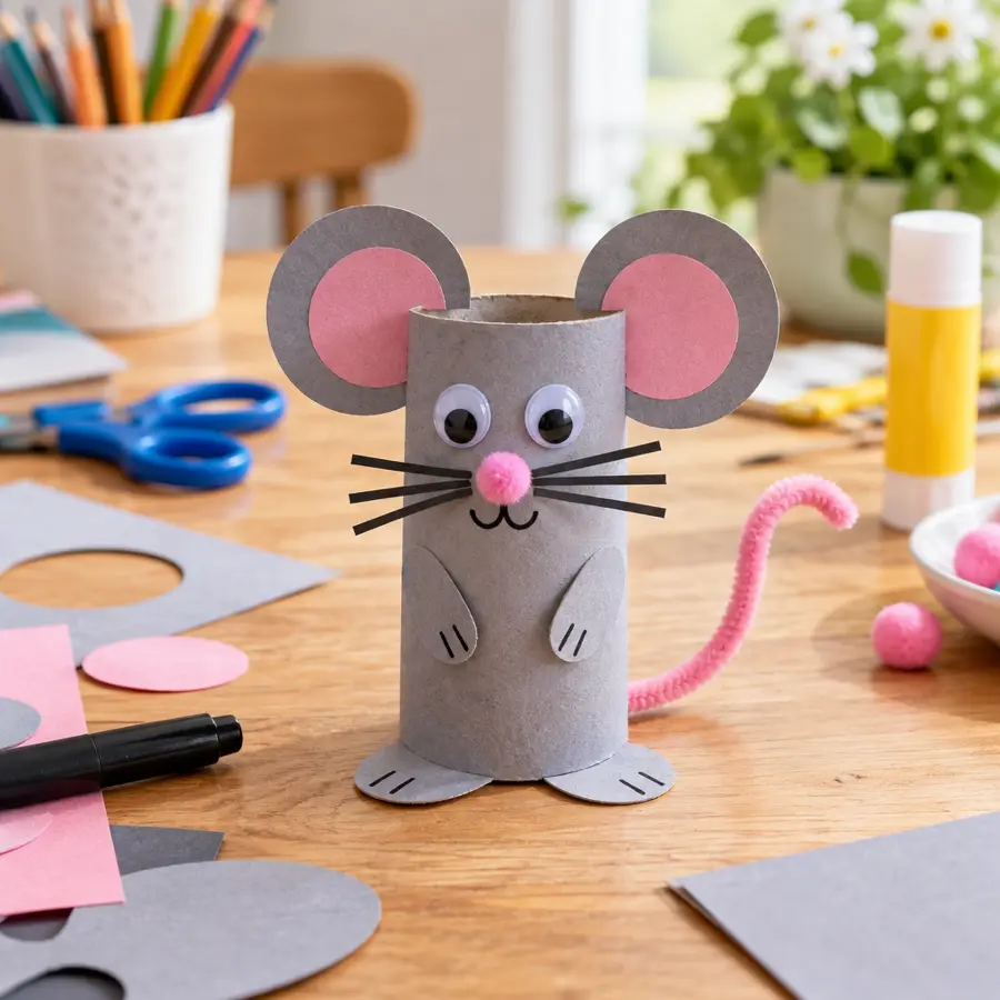 Klopapierrollen-Maus
