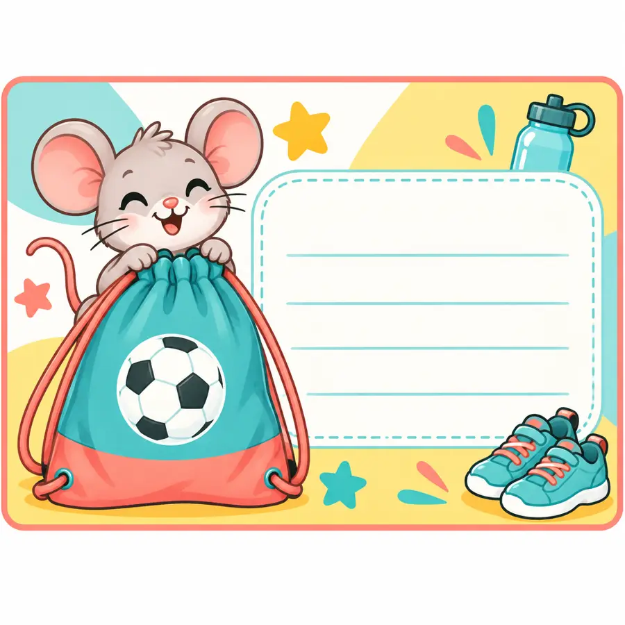 Namensschild: Sportbeutel