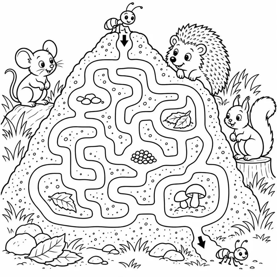 Labyrinth: Durch den Ameisenhügel