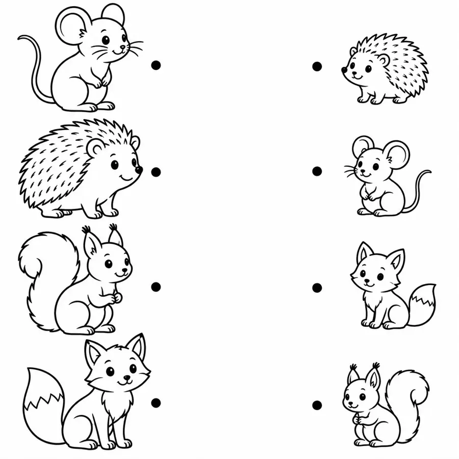 Verbinden: Mama und Tierkind